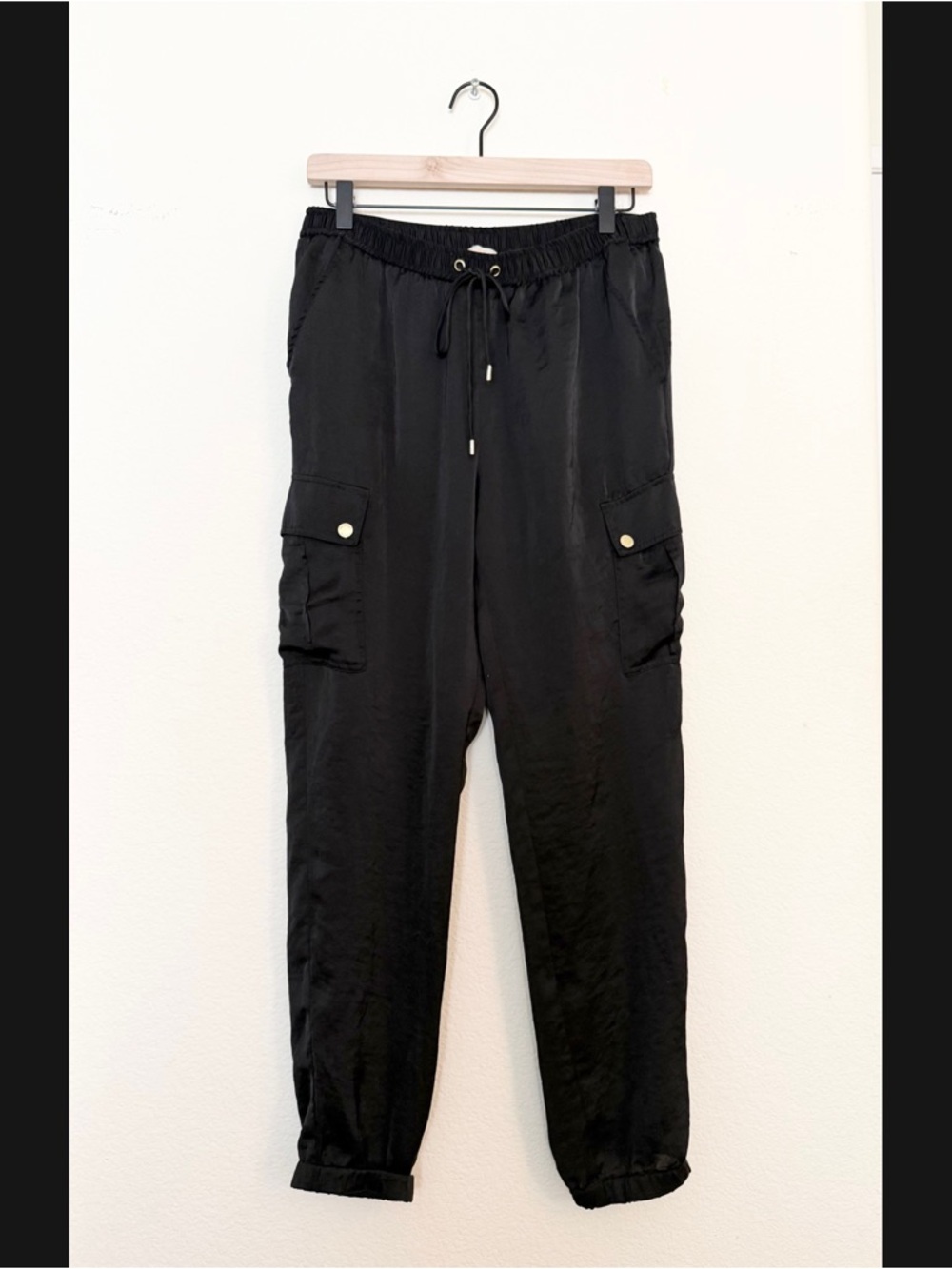 🖤 authentic michael kors satin cargo pants